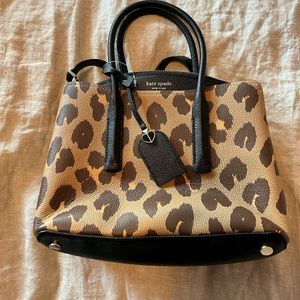 Kate Spade Brown on Brown Leopard Print Purse